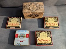 5x alte Blechdosen, Zigarren