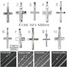 Kreuz Anhänger & Kette 925