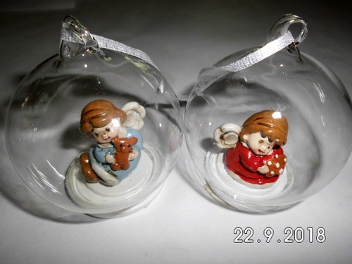 Christbaumkugel engel aus - christbaumkugel, glas