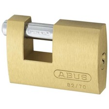ABUS 82 Serie Messing Schiebebügel Rolladen Vorhängeschloss - 70 mm KD 82/70 Visi