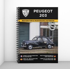 PEUGEOT 203 : Restaurierungsnotizbuch & Wartung - KOSTENLOS VERSAND !