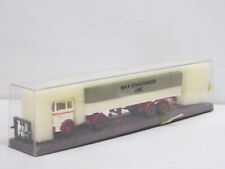 Mercedes-Benz LP Pritschensattelzug + Plane "Schachinger" creme Box Brekina 1:87