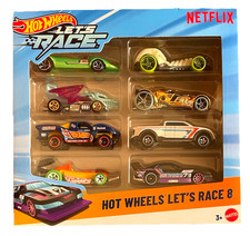 Hot Wheels Lets Race 8 Pack Kinder Modellautos GT Scorcher Spielzeugautos Set