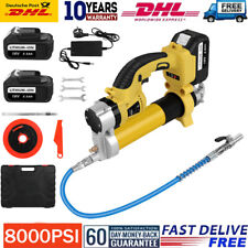 8000PSI Akku Fettpresse Grease Gun mit 2x 5.5Ah Akkus & Ladegerät Für Makita 18V
