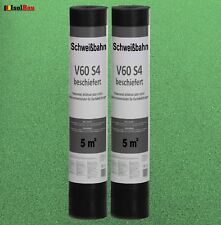 Schweißbahn V60 S4 beschiefert GRÜN 2 x 5m² Bitumenbahn Schweissbahn Dachpappe 