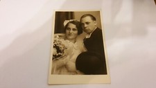Altes foto hochzeitspaar - foto, ak