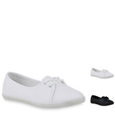 Sportliche Damen Ballerinas Flats Sneaker Schnürer 822926 New Look