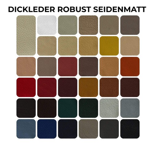 Dickleder robust seidenmatt - robust, |