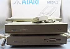#SE4661# Computer ATARI MEGA ST 2, Megafile 30 Keyboard, Mouse *in OVP* lesen!!