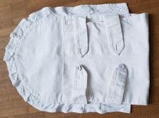 Vintage Taufkissen Steckkissen für Puppe - Hülle, Baumwolle - Handarbeit