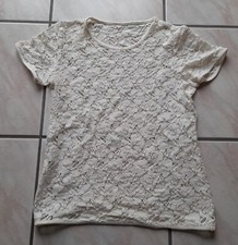 H&M Damen Spitzenshirt T-Shirt