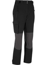 Neu Trekking-Funktionshose Gr. 44 Grau Schwarz Damen-Hose mit Cargo-Tasche Pants
