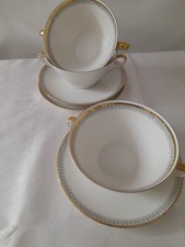 3 Suppentassen Porzellan mit