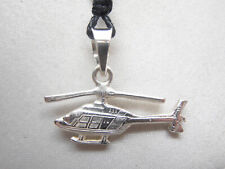 Hubschrauber: Silber Anhänger 925 - Luftwaffe Hubschrauber Pilotenkoffer