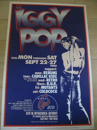 Iggy pop concert poster - pop,