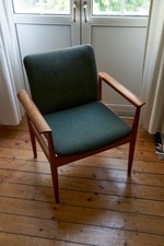 Original France & Søn Diplomat Armlehnstuhl, 1950/60er Danish Design, Vintage