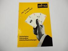 Katalog Alho Bauwagen Baucontainer Fahrzeugbau Produktprogramm 1970