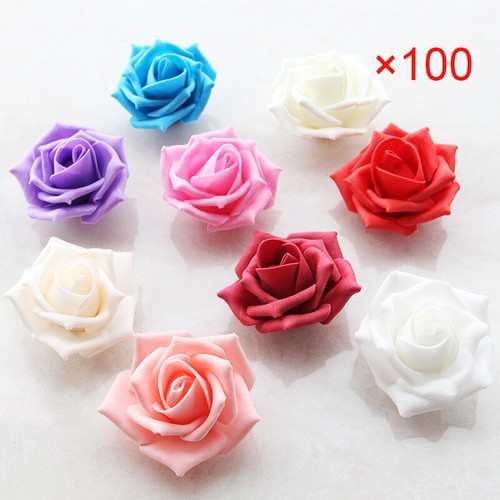 100x rosenköpfe deko schaum - 100x,