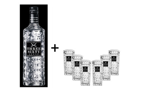 Three sixty vodka 5 - sixty, 3l