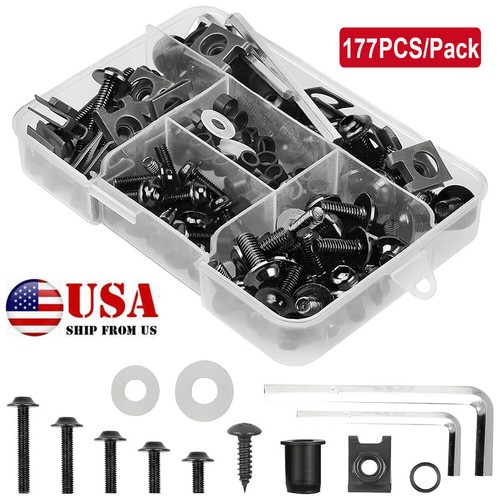177pcs black motorcycle - black,