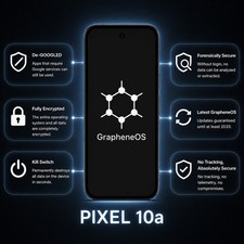 GrapheneOS Google Pixel 10a