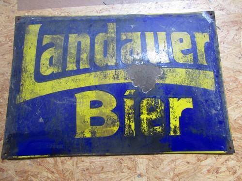 Altes emailleschild - altes,