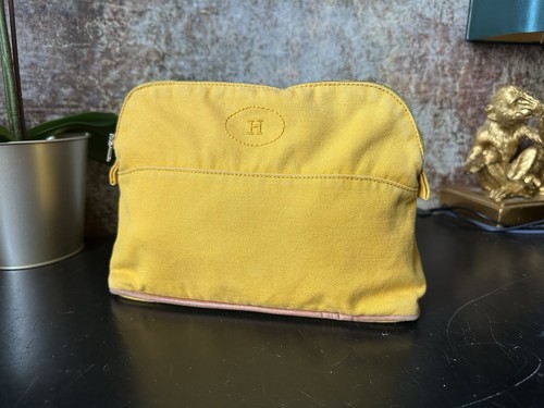Hermès bolide canvas pouch - hermès,