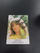 Autogramm AK Autogrammkarte Olivia Pascal Schauspielerin Klimbim sexy
