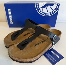 Birkenstock Gizeh Black Sandale Zehentrenner - Birko-Flor - Gr. 38 & 39 Regular