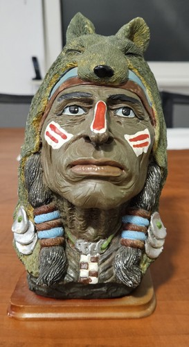 Indianer dekofigur bemalt - indianer, dekofigur,