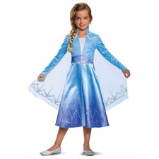 Disney Offizielles Deluxe Prinzessin Elsa Kostüm Mädchen Frozen Faschingskostüm