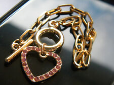 Bettelarmband Anhänger Herz Steine ? Gold Farbig Hochzeit Schmuck Charms Armband