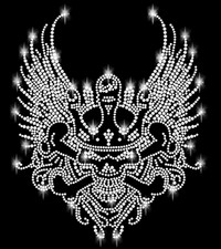 XL STRASSSTEINE TOTENKOPF