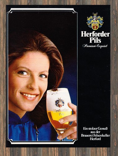 Herforder pils reklame - -,