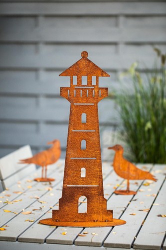 Rostige gartenfigur edelrost - gartenfigur,