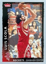 2008-09 Fleer LUIS SCOLA Houston Rockets 