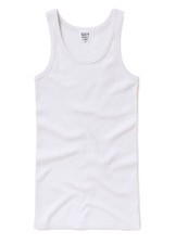 BW Unterhemd Ärmellos – Doppelripp, 100 % Baumwolle, NEU, weiß, bequem