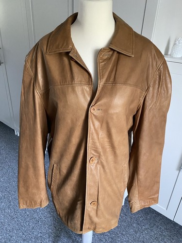 Herren lederjacke cognac gr - herren, cognac,