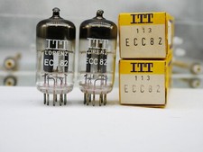 matched Pair ECC82 12AU7 ITT