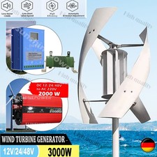 3000W 12V 24V 48V Vertical Axis Wind Turbine Generator Inverter Controller KIT