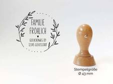 Adressstempel fröhlich - adressstempel, |