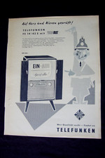 Alte Werbung TELEFUNKEN 