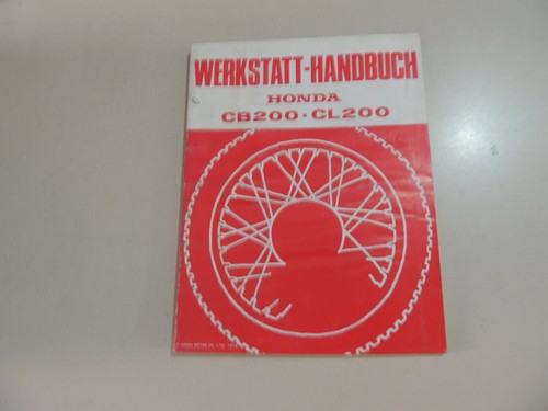 Werkstatt hand buch honda - buch, cb