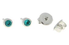 Erstohrstecker Chirurgenstahl Sterile Ohrstecker Zarge mit Stein türkis