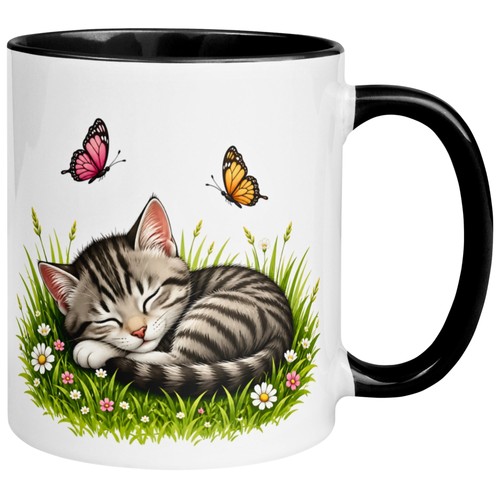 Tasse katze schlafende - katze, –