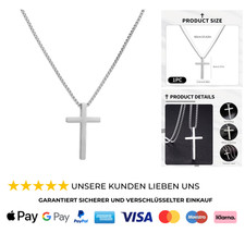 Kreuz Halskette für Herren