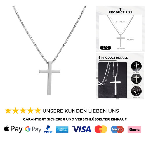 Kreuz halskette für - kreuz, herren