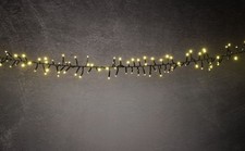 TrendLine LED-Lichterkette Cluster Außen 3 m warmweiß-schwarz mit Timer, Dimmer