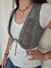 Bolero weste jäckchen khaki - weste,