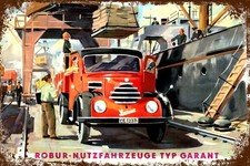 Blechschild ROBUR GARANT 30 x